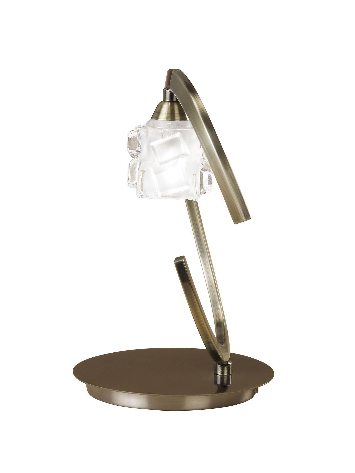 Ice Antique Brass Table Lamps Mantra Armed Table Lamps